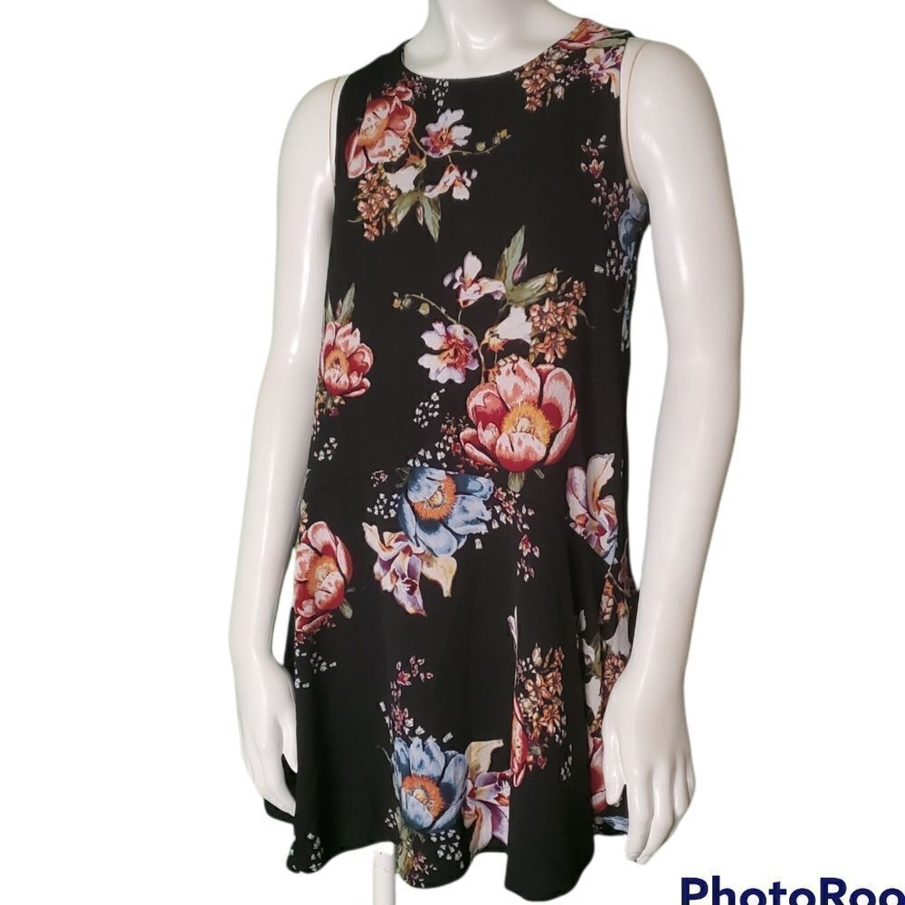 Anaelle Black Floral Dress